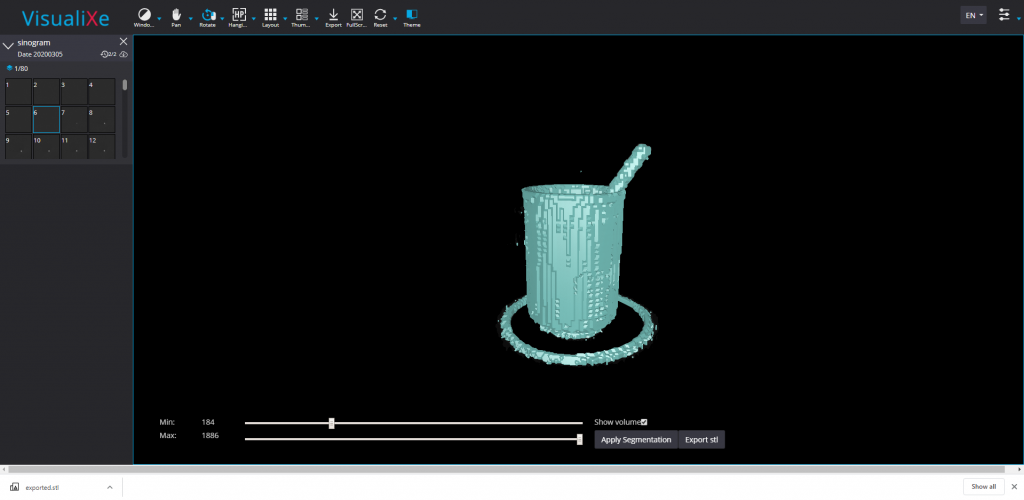 Visualixe 3D Object Segmentation