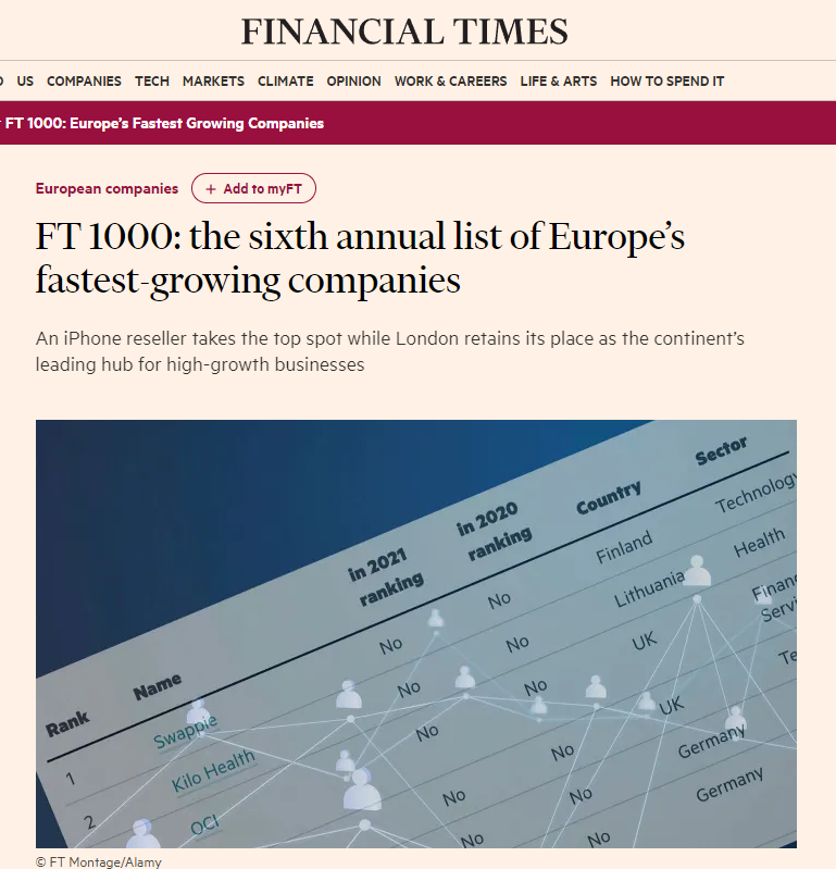 FT1000 Softneta Financial Times