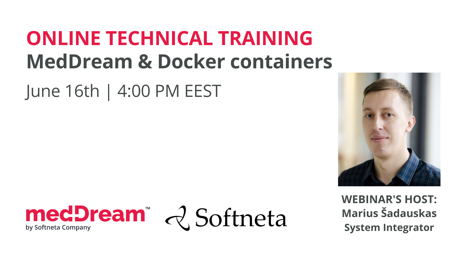 Tech training meddream dockers containers