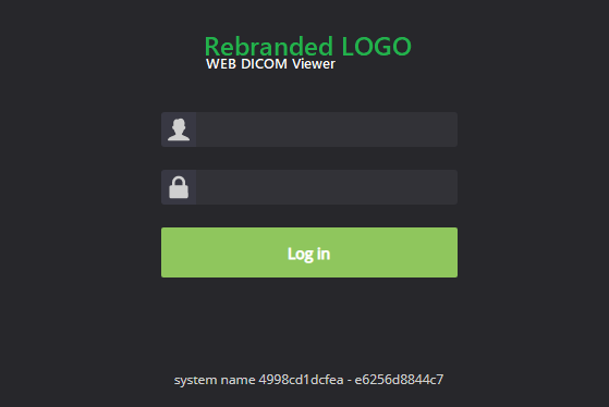 Dicom Viewer Rebranding Login Window
